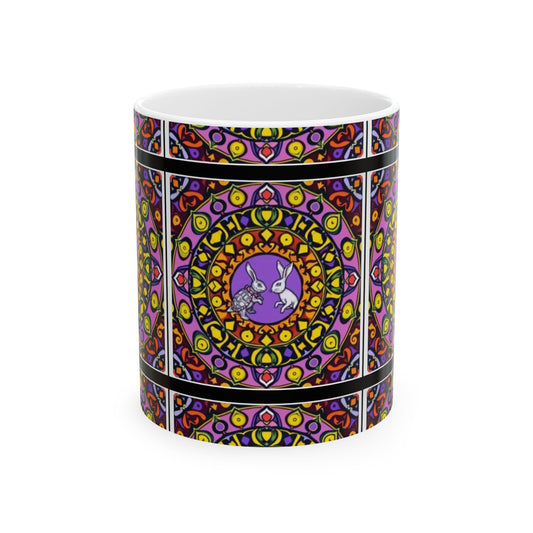 Channeled Art Ceramic Mug, (11oz, 15oz)
